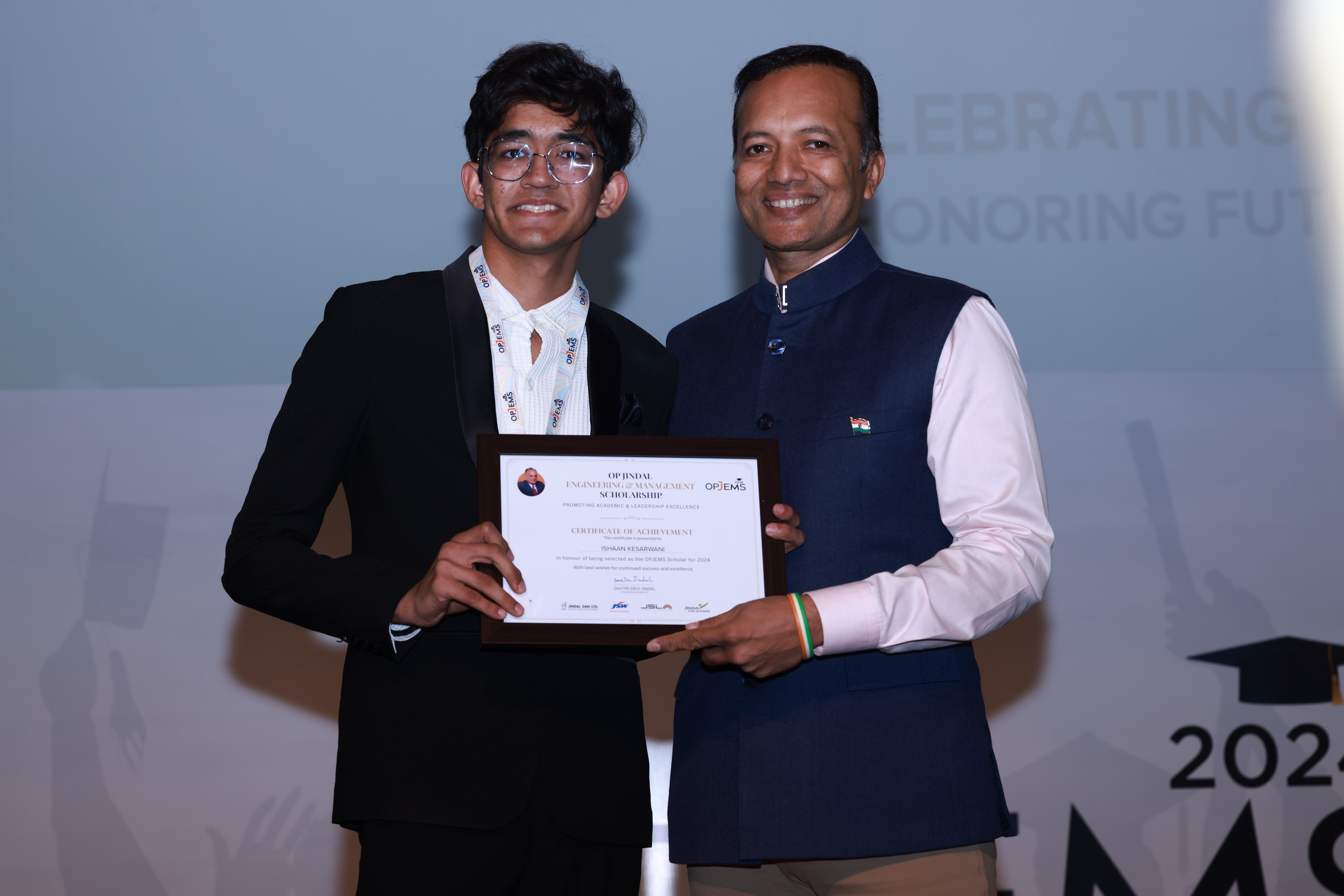 Certificate Distribution of OP Jindal Engineering & Management Scholarship